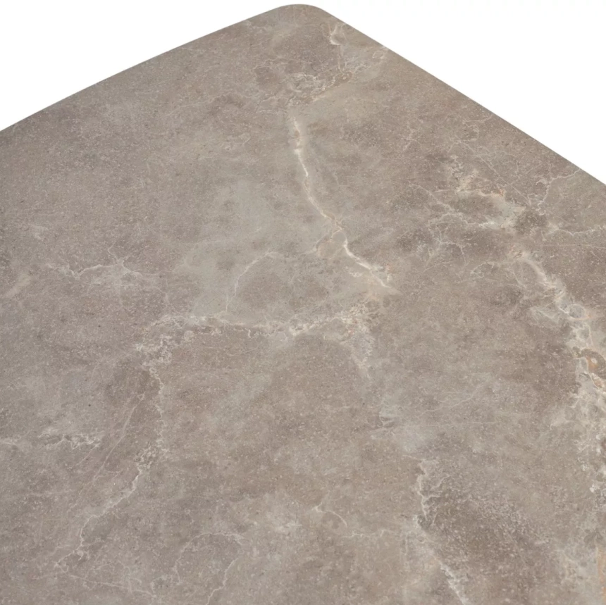 Кухонный стол раздвижной Rivoli 140, Matt Latte Stone Solid Ceramic, Taupe