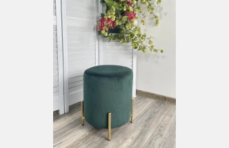 Пуф Rice, Bluvel-78 green / gold