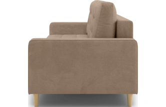 Диван прямой трехместный Lugo, модель 041, Alliance 232 (коричневый)