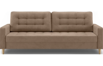 Диван прямой трехместный Lugo, модель 041, Alliance 232 (коричневый)