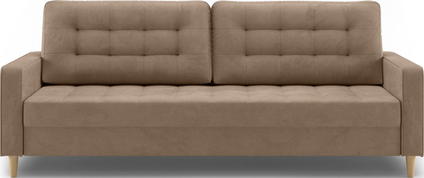 Диван прямой трехместный Lugo, модель 041, Alliance 232 (коричневый)