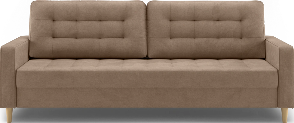 Диван прямой трехместный Lugo, модель 041, Alliance 232 (коричневый)