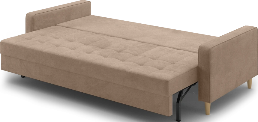 Диван прямой трехместный Lugo, модель 041, Alliance 232 (коричневый)