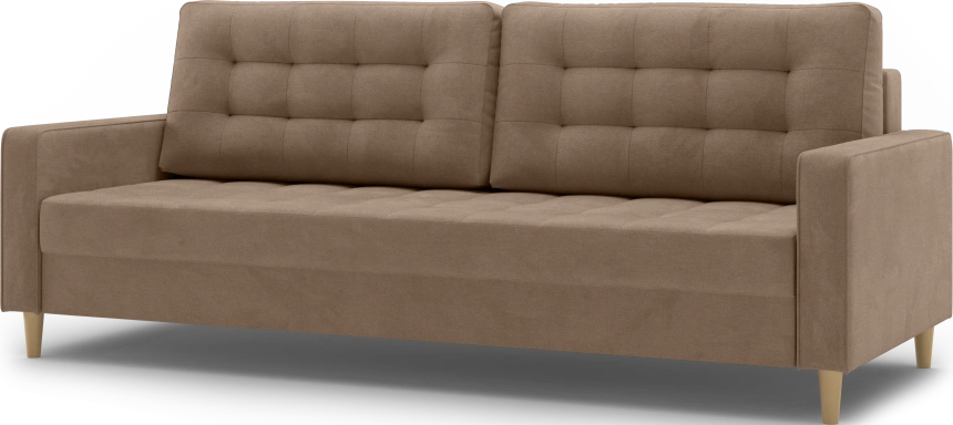 Диван прямой трехместный Lugo, модель 041, Alliance 232 (коричневый)