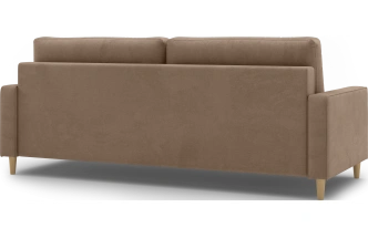 Диван прямой трехместный Lugo, модель 041, Alliance 232 (коричневый)