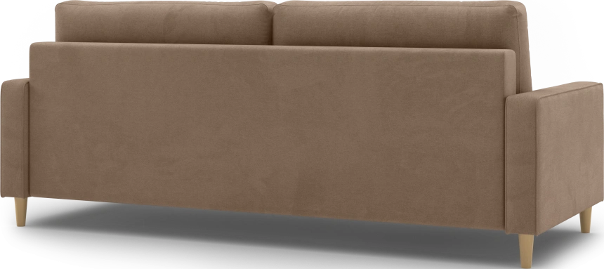 Диван прямой трехместный Lugo, модель 041, Alliance 232 (коричневый)