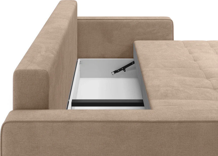 Диван прямой трехместный Lugo, модель 041, Alliance 232 (коричневый)