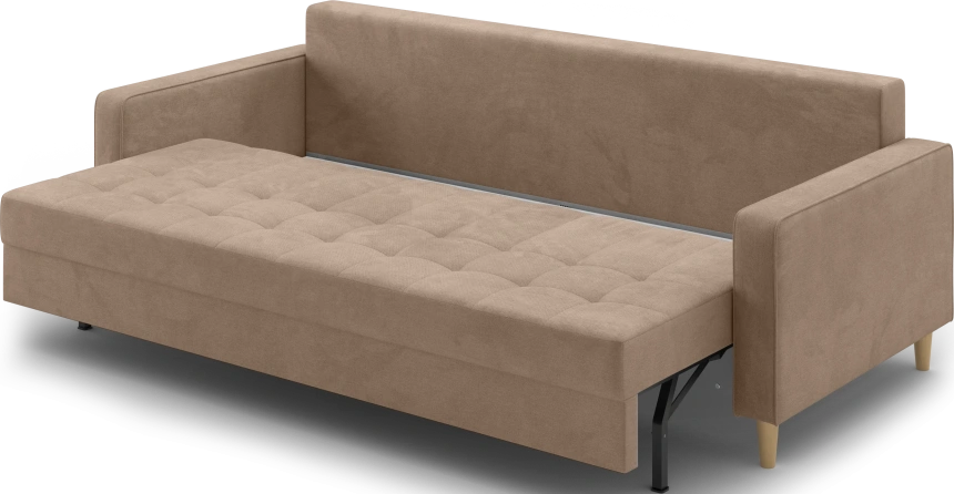 Диван прямой трехместный Lugo, модель 041, Alliance 232 (коричневый)