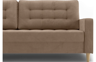 Диван прямой трехместный Lugo, модель 041, Alliance 232 (коричневый)