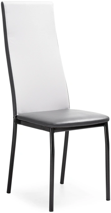 Стул Mirilis, на металлокаркасе, белый полимер / серый полимер / темный мусс