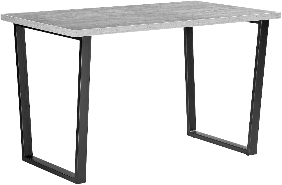 Кухонный стол Лота Лофт, 140x80, ЛДСП, бетон, каркас черный матовый