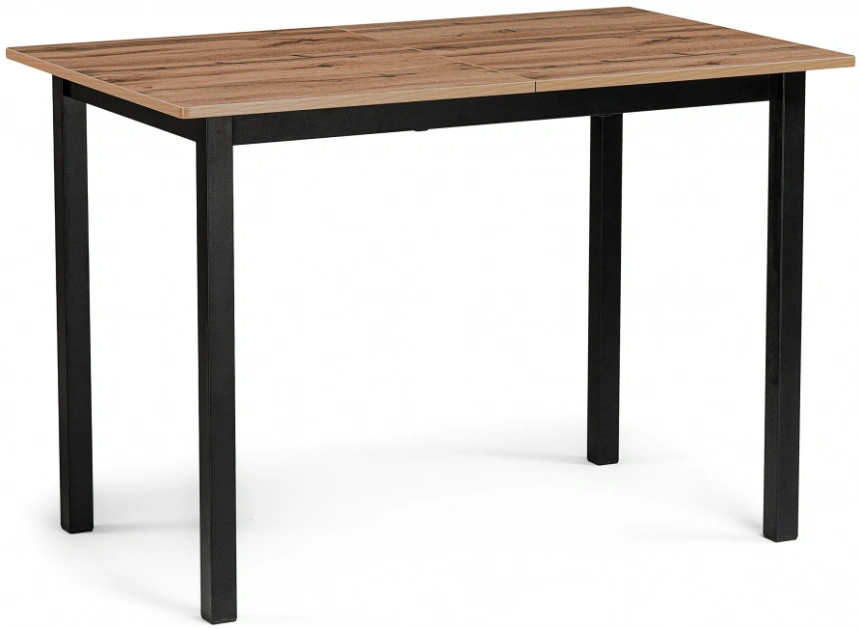 Кухонный раздвижной стол Аркон, 110(130)х68х75, дуб вотан / черный