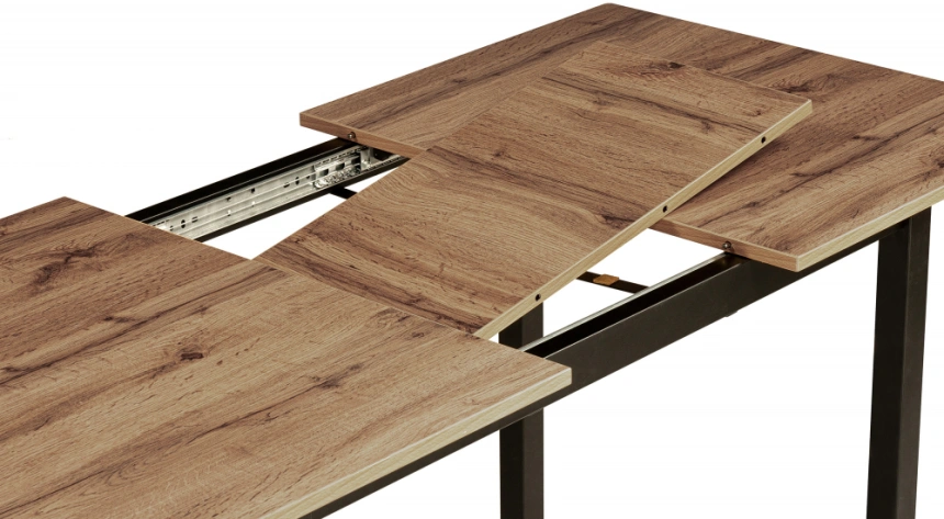 Кухонный раздвижной стол Аркон, 110(130)х68х75, дуб вотан / черный