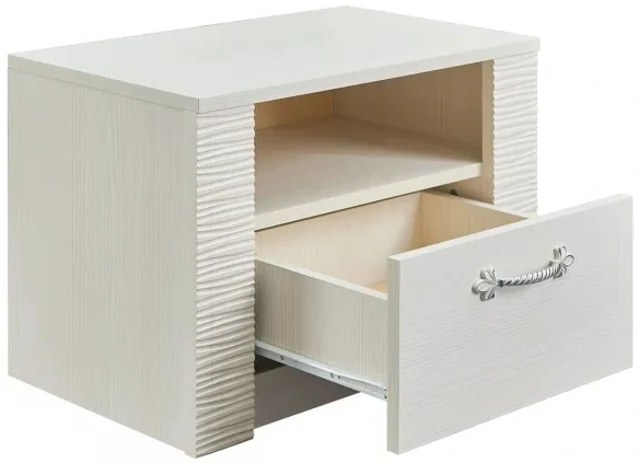 Тумба прикроватная Элана, с ящиком, бодега белая