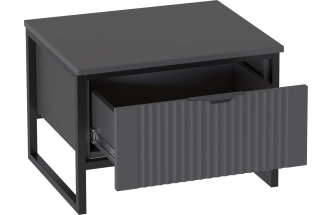 Тумба прикроватная Нора, с ящиком, Графит
