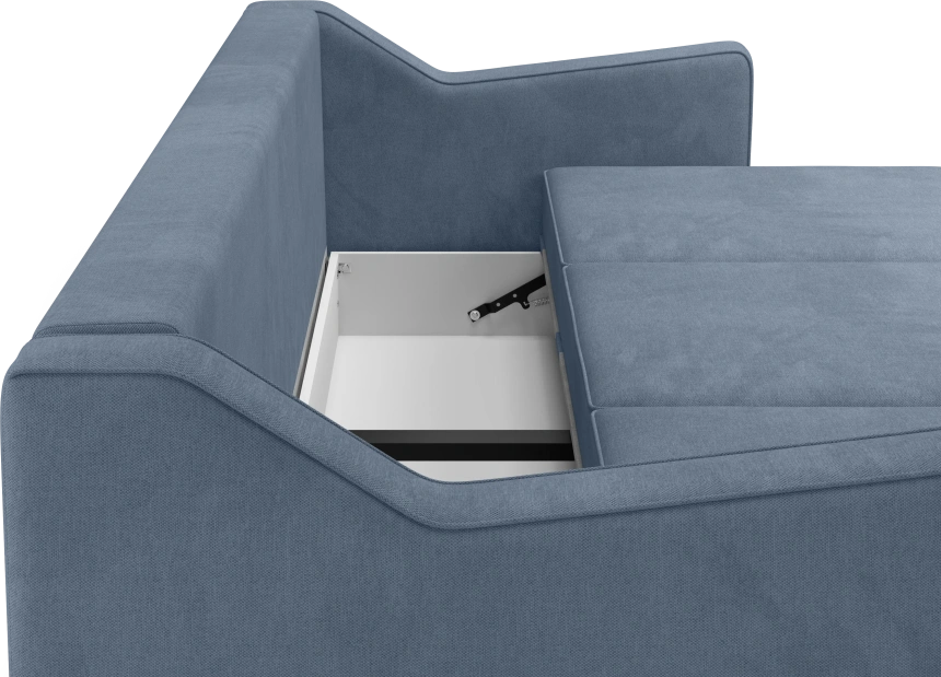 Диван прямой Даллас, модель 050, Alliance 797 (графитовый)