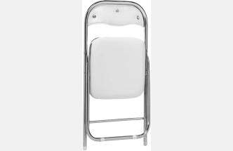 Стул Fold 1, складной, white / chrome