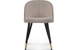 Стул мягкий Gabi, латте / черный с золотом