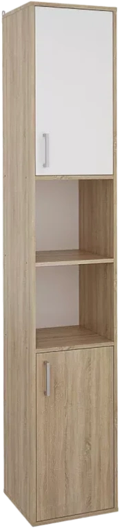 Шкаф двухдверный Мика, Дуб сонома/Белый