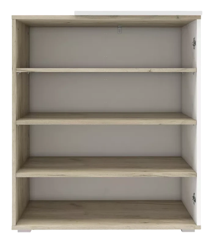 Тумба для обуви Одри, 80x94x33,3 Дуб крафт/Белый
