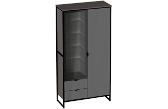 Модульная гостиная Нора 3, металл бруклин / графит