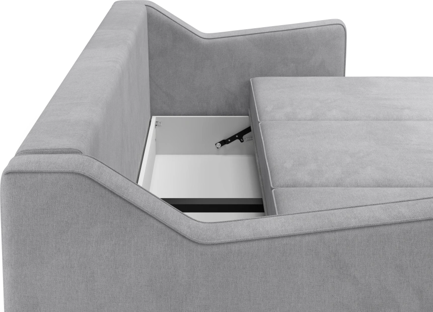 Диван прямой Даллас, модель 050, Alliance 994 (серый)