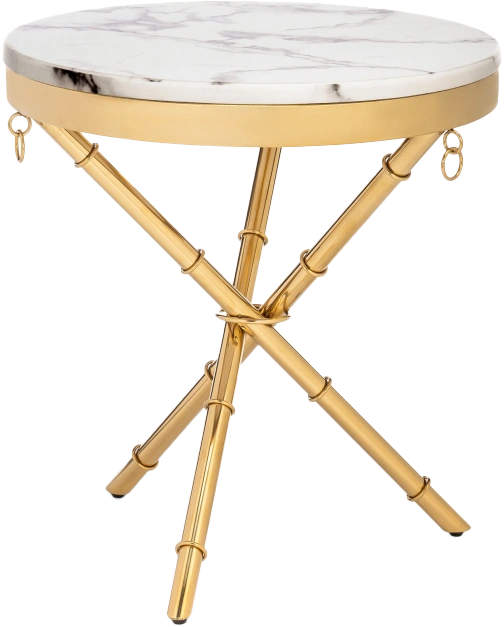 Журнальный стол Monika, 50x55, marble / gold
