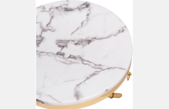 Журнальный стол Monika, 50x55, marble / gold