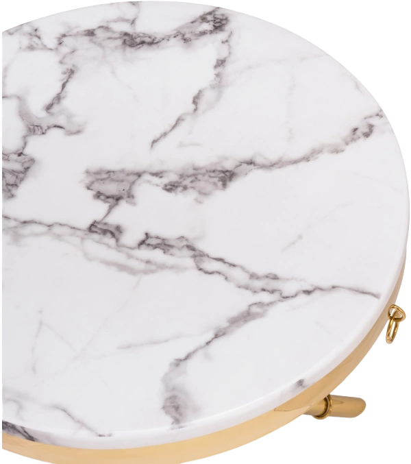Журнальный стол Monika, 50x55, marble / gold