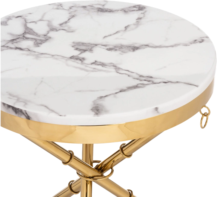Журнальный стол Monika, 50x55, marble / gold