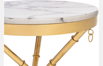 Журнальный стол Monika, 50x55, marble / gold