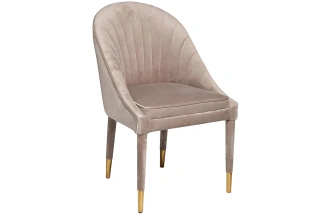 Стул 48MY-3607-1 PEG GO, мягкий, велюр, жемчужно-серый