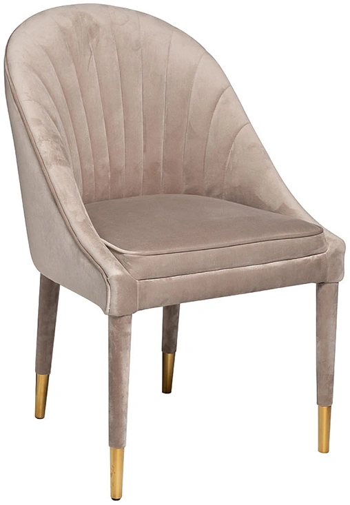 Стул 48MY-3607-1 PEG GO, мягкий, велюр, жемчужно-серый 