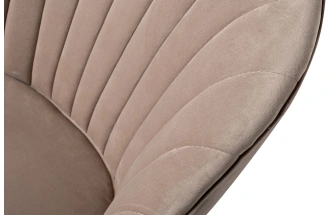 Стул 48MY-3607-1 PEG GO, мягкий, велюр, жемчужно-серый