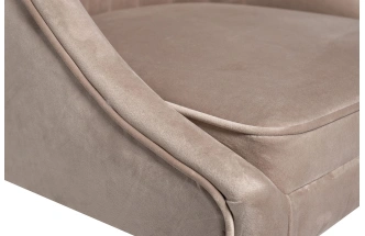 Стул 48MY-3607-1 PEG GO, мягкий, велюр, жемчужно-серый