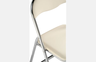 Стул Fold 1, складной, beige / chrome