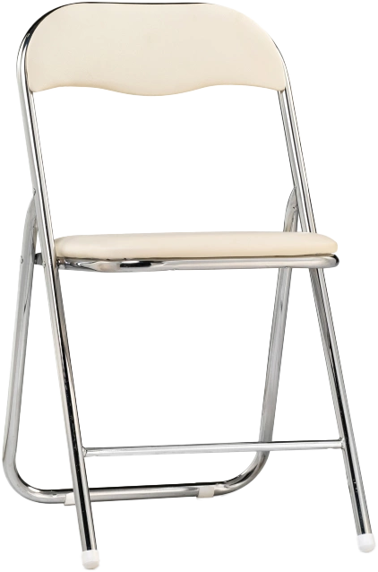 Стул Fold 1, складной, beige / chrome