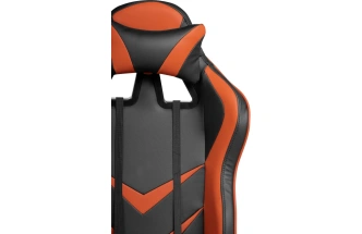 Компьютерное кресло Racer, игровое, черное / оранжевое