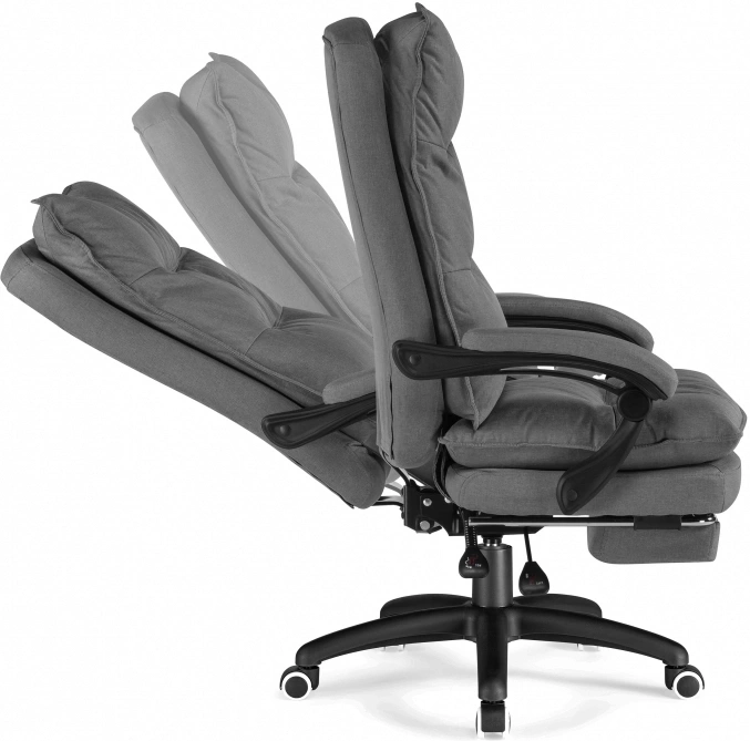 Компьютерное кресло Rapid, с подножкой для ног, серое