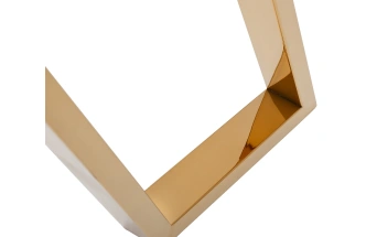 Стол письменный GY-07910, прозрачный / золото