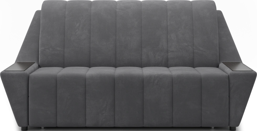 ​Диван прямой Канзас 140, модель 065, Maxx 965​ (темно-серый) / венге