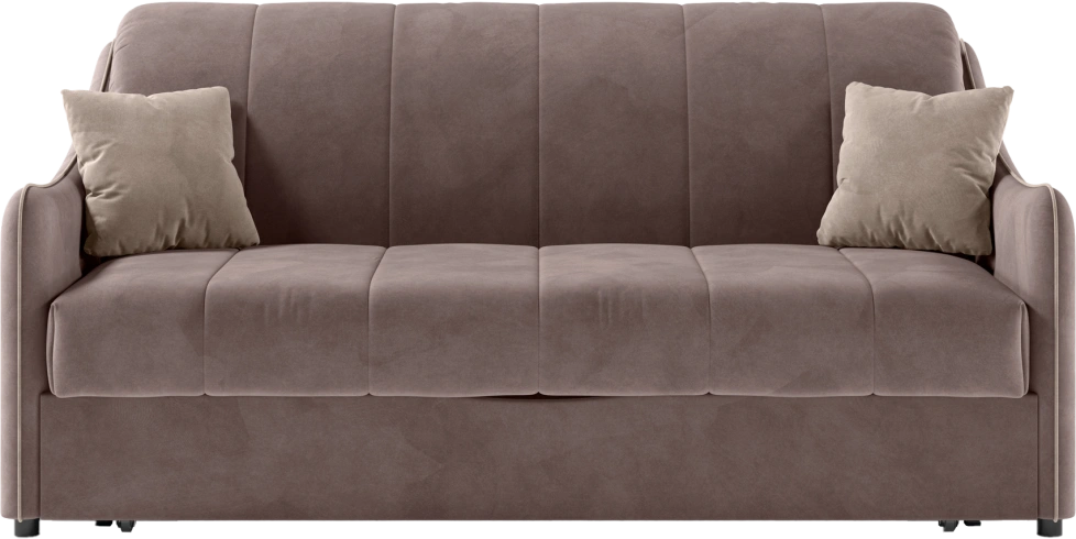 ​Диван прямой Дели 160, модель 032, Ultra Stone​ / Ultra Sand​ (коричневый)