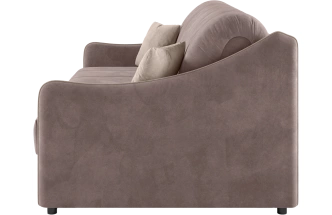 ​Диван прямой Дели 160, модель 032, Ultra Stone​ / Ultra Sand​ (коричневый)