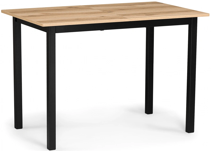Кухонный раздвижной стол Аркон, 110(130)х68х75, делано / черный
