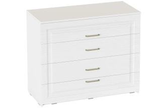 Комод Манхэттен, с четырьмя ящиками, белый аляска / айс 06