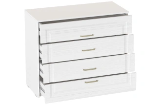 Комод Манхэттен, с четырьмя ящиками, белый аляска / айс 06