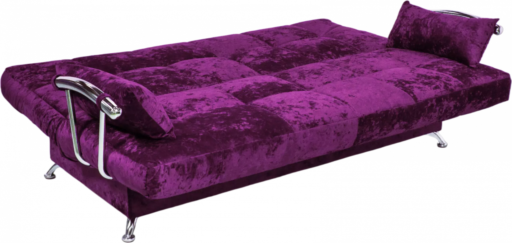 Диван прямой Финка Хром, Plush purple velvet