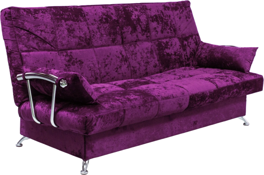 Диван прямой Финка Хром, Plush purple velvet
