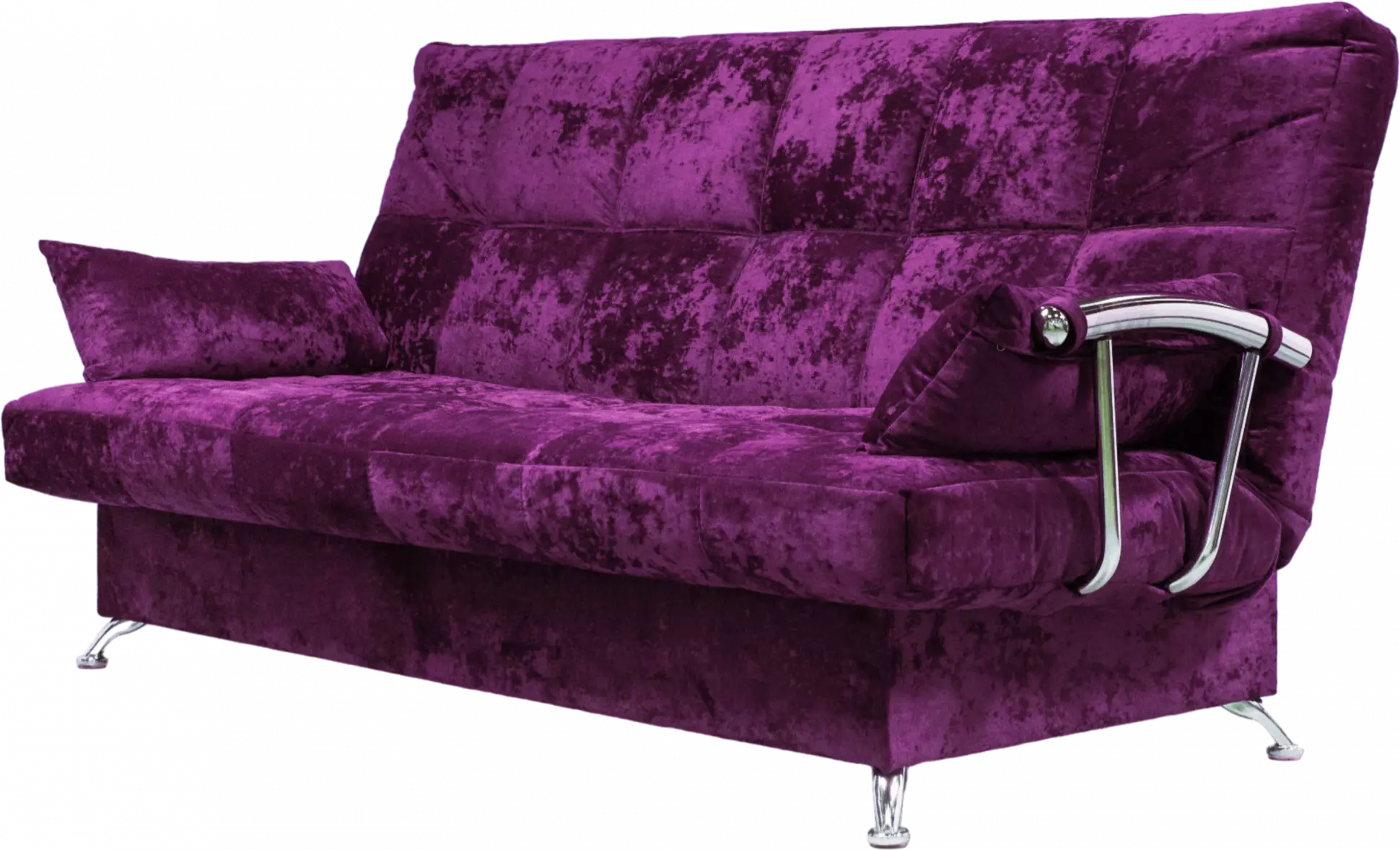 Диван прямой Финка Хром, Plush purple velvet