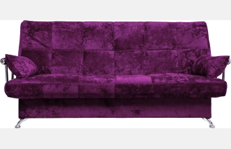 Диван прямой Финка Хром, Plush purple velvet